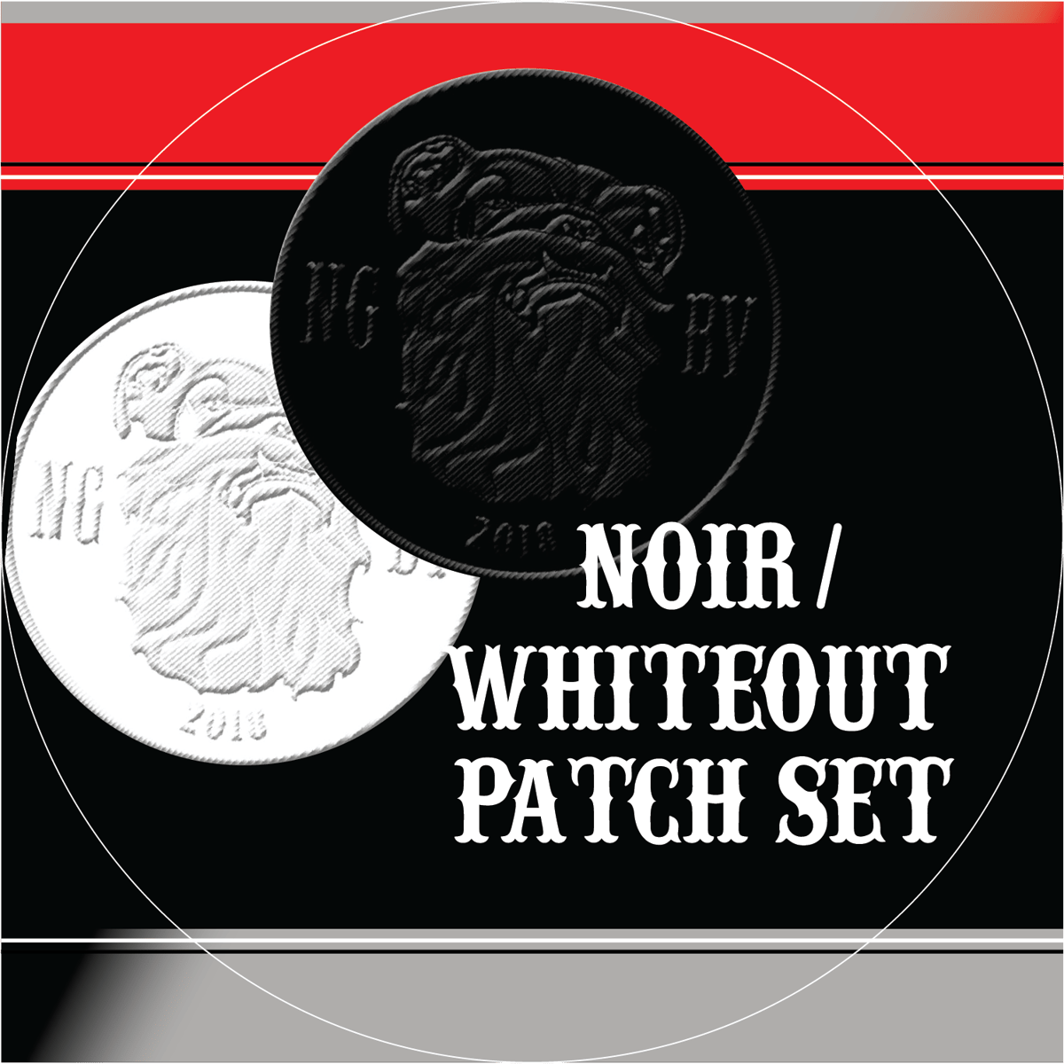 Image of Noir/Whiteout Patch Set