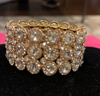 Triple rhinestone bracelet 