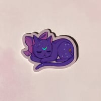 Image 2 of Sleeping Luna 1.5” Holographic Sticker