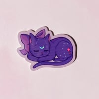 Image 1 of Sleeping Luna 1.5” Holographic Sticker