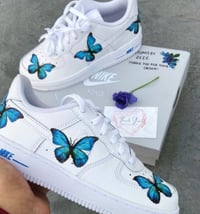 Image 2 of Blue Butterfly Custom Airforces