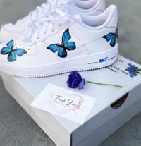 Image 3 of Blue Butterfly Custom Airforces