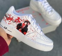 Image 1 of Red Itachi Custom Airforces