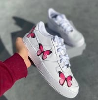 Image 2 of Pink Butterfly Custom Airforces