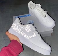 Image 1 of Dior Reflective Custom Airforces