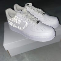 Image 2 of Dior Reflective Custom Airforces