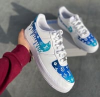 Image 2 of Turquoise LV Custom Airforces 