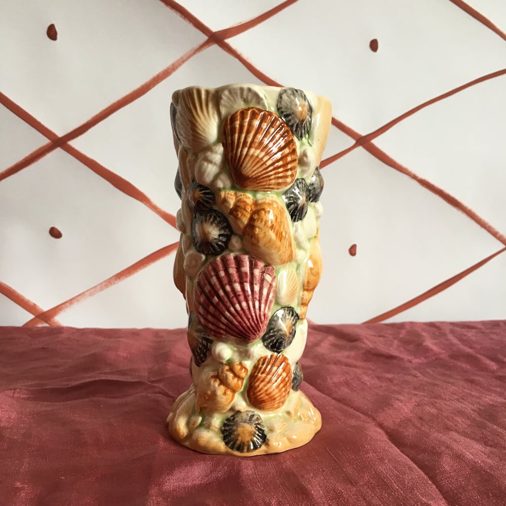 Image of Colourful shell vase 