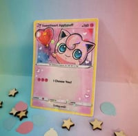 Image 1 of Jigglypuff “I choose you” anniversary trading card - made to order