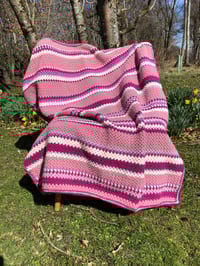 Image 1 of Crocheted  Blanket 