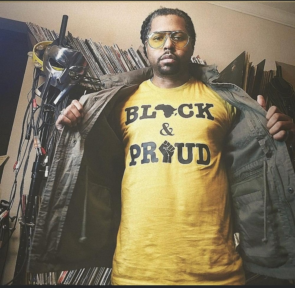 Black And Proud T-Shirt (Mustard)
