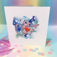 Sweetheart mew celebration card