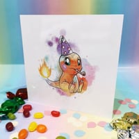 Charmander celebration card