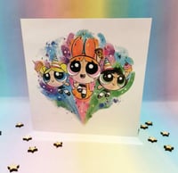 Powerpuff girls celebration card