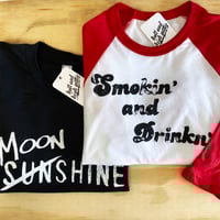 Image 2 of Smokin' and Drinkn' 50/50 Raglan
