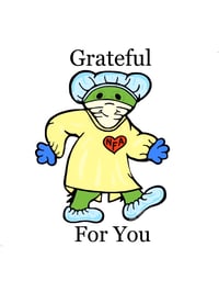 Image 1 of Grateful for Health Care Worker Stickers