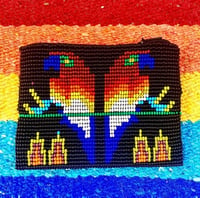 Image 1 of Sacred parrot hand beaded pouch 