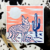 Howlin' Coyote Print