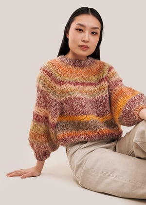 Image of Knit Kit  Kelowna Sweater X Mohair/Merino   wool skeins (+ more colours)