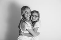 Black and White Children's portrait session