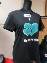 Teal heart ILMOP tee