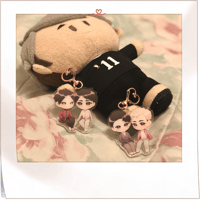 Image 2 of haikyuu: sunaosa, sakuatsu • acrylic charms