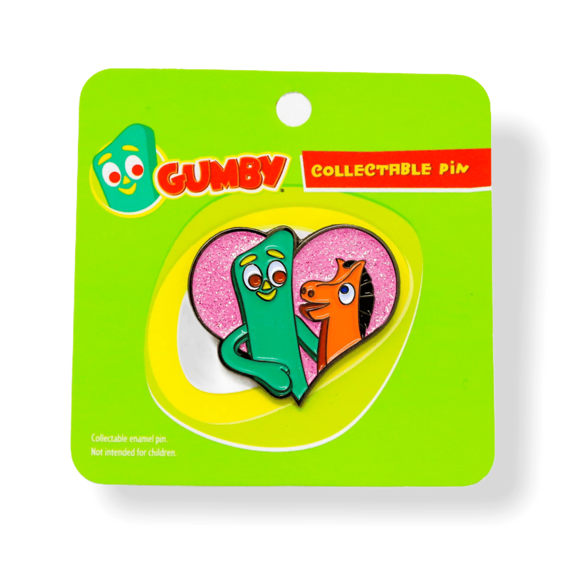 Gumby Gumby & Pokey Heart Enamel Pin Rockin Pins