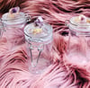 Small stash jar with amethyst and gold, spell jars with crystal, witchy & metaphysical gifts