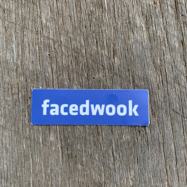 Image of FACEDWOOK - 3” Decal