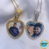 Heart Shaped Photo Pendant