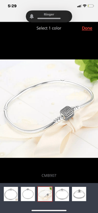 Image 2 of Studded Clasp 925