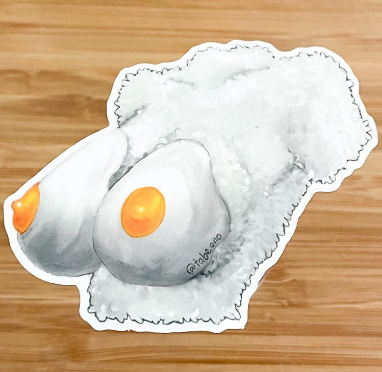 Image of Shiny Eggie Tits with Rice