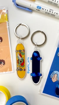 Langa x Reki Skateboard Keychain Duo