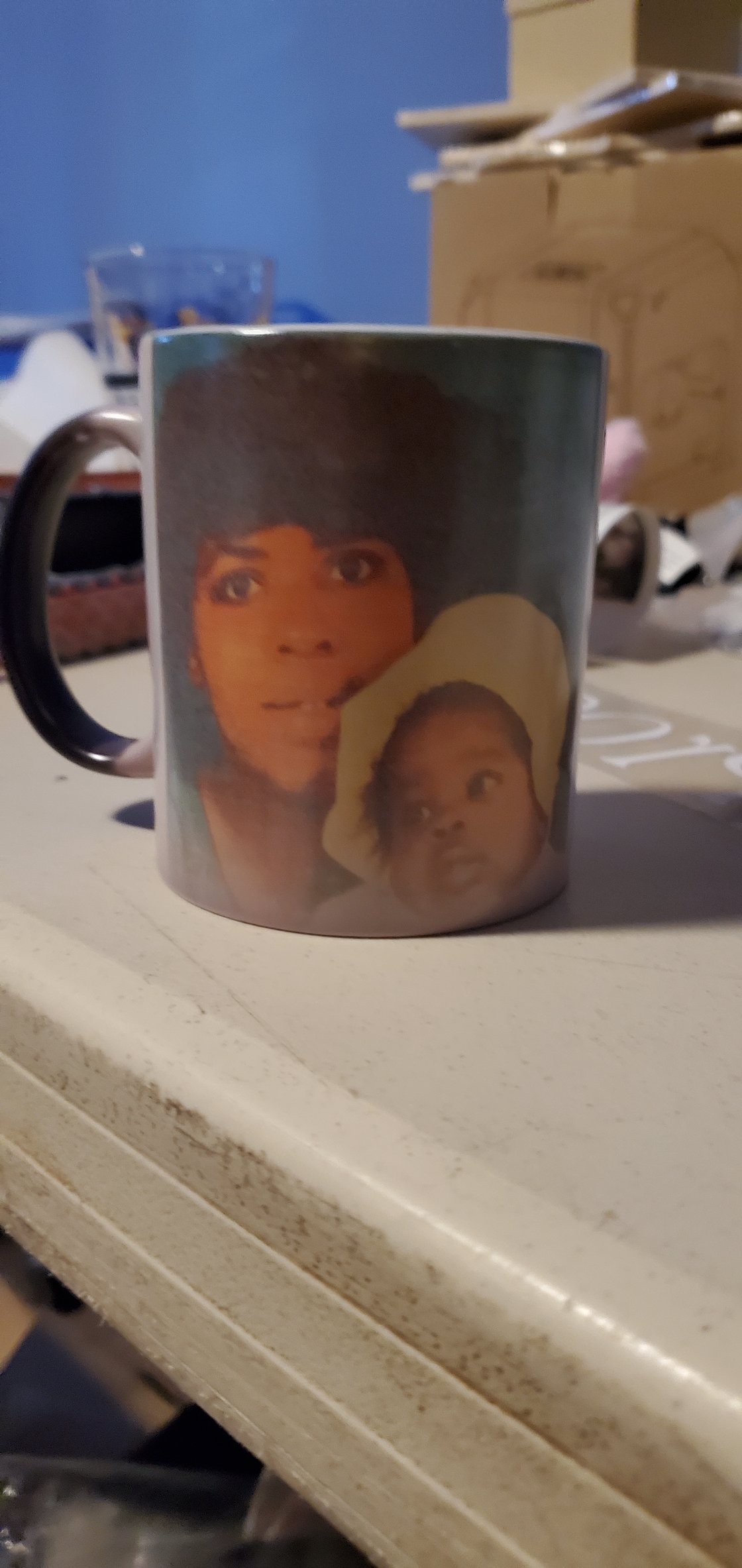 Image of Black  Picture Color changing Mug