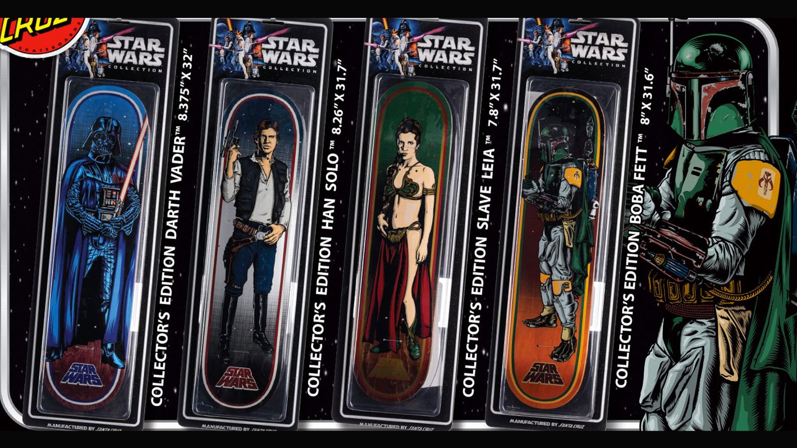 Star Wars x Santa Cruz Skateboards Collection Darth Vader Princess