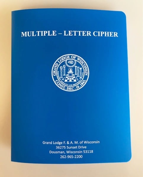 Image of The NEW Grand Lodge Multiple Letter Cipher