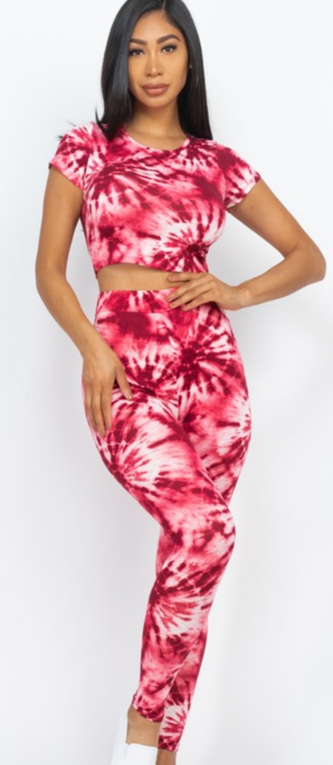 Image of Tye Dye Printed 2 Piece