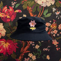 Image 2 of Single Flower embroidered bucket hat