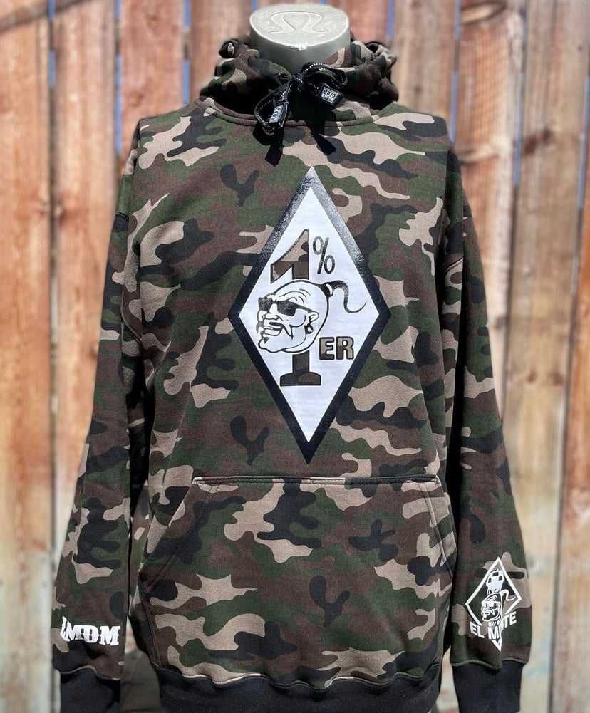 Big Diamond / El Monte Chapter Soft Patch Camo Hoodie (BROTHERS ONLY)  