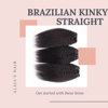 100% VIRGIN BRAZILIAN KINKY STRAIGHT