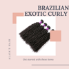 100% Virgin Brazilian Exotic Curly