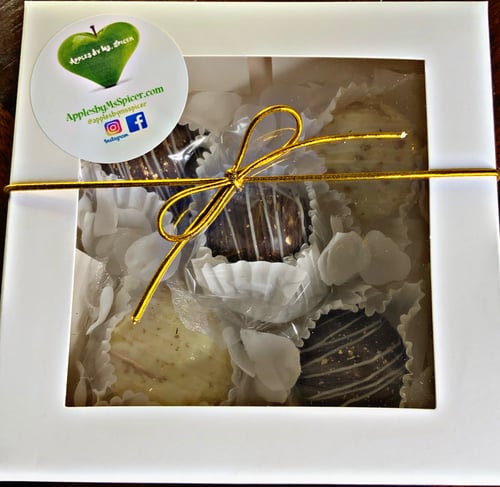 Image of Rose Gold Chocolate Cheesecake Truffles