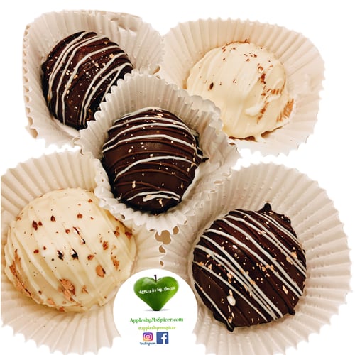 Image of Rose Gold Chocolate Cheesecake Truffles