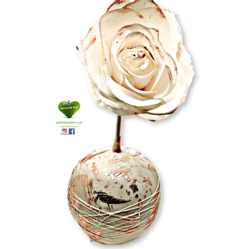 Image of Rose Gold Gourmet Caramel Apple