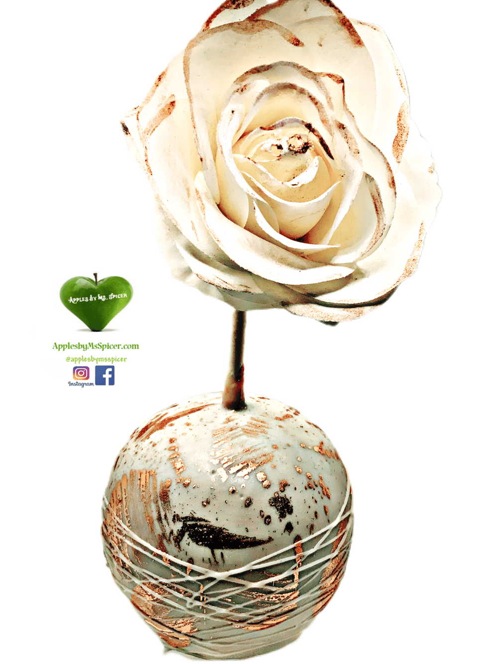 Image of Rose Gold Gourmet Caramel Apple