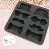 Hat glasses moustache mould