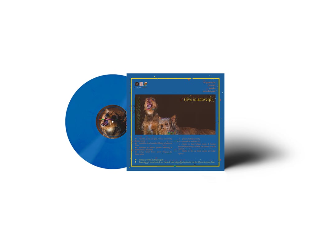 Image of DOUBLE EP vinyl 'it's a (doggy dog) world' & '(live in antwerp)' (blue or green) 