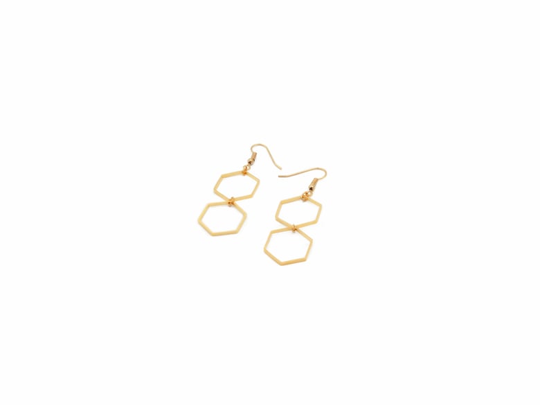Image of Earrings Hexagon