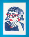 Lino print: Illustrator
