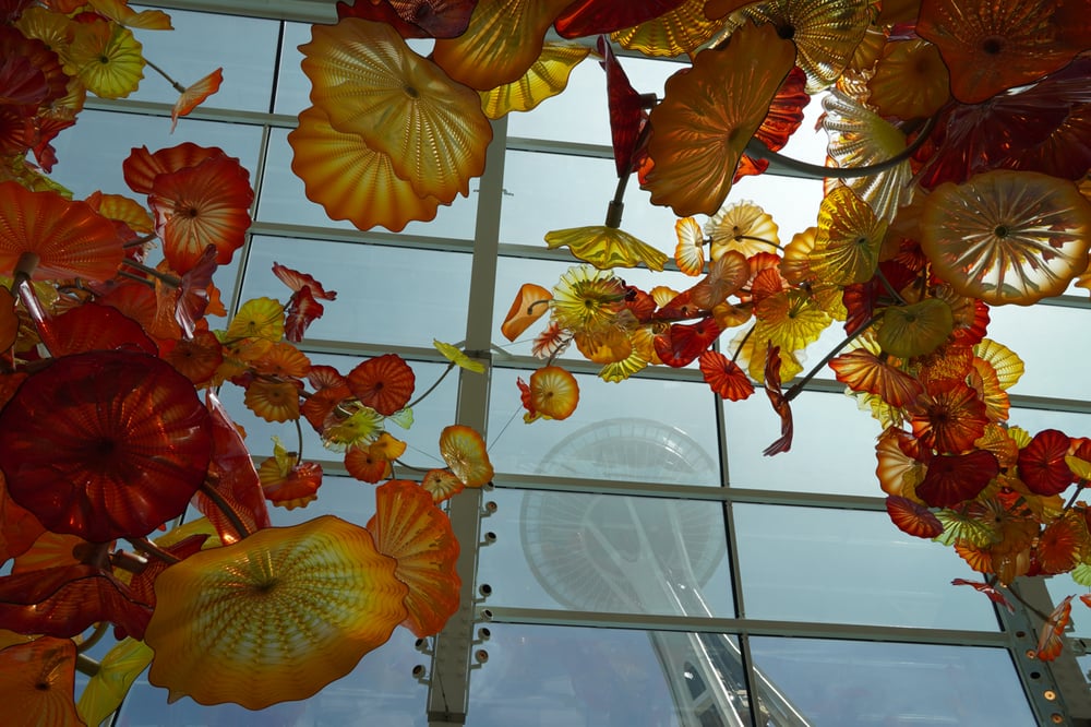 Image of Space Needle Glass Garden 13x19 Print